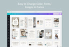 Ladystrategist Course Launch Instagram Promotional Canva Templates instagram canva templates social media templates etsy free canva templates