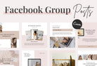Ladystrategist Dust Pink Facebook Group Posts Templates instagram canva templates social media templates etsy free canva templates