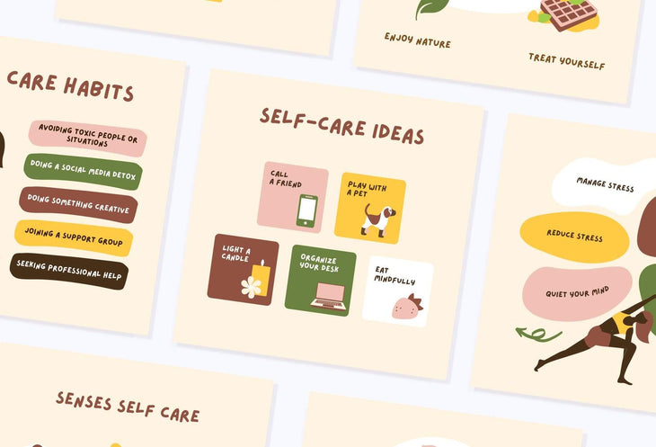 Ladystrategist 20 Self-Care Lists Instagram Posts - Fully Editable Canva Templates instagram canva templates social media templates etsy free canva templates