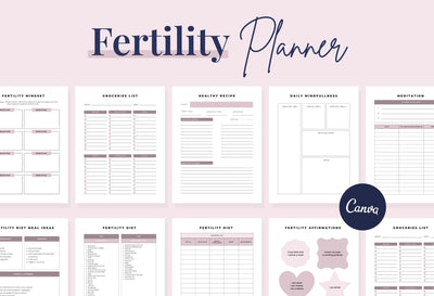 Ladystrategist Fertility Planner Canva Template instagram canva templates social media templates etsy free canva templates