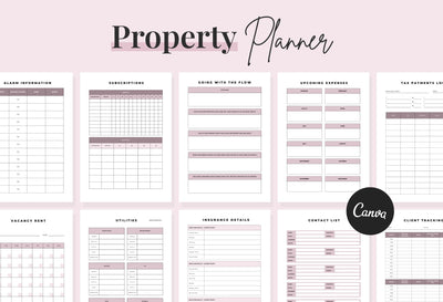 Ladystrategist Property Planner Canva Template instagram canva templates social media templates etsy free canva templates