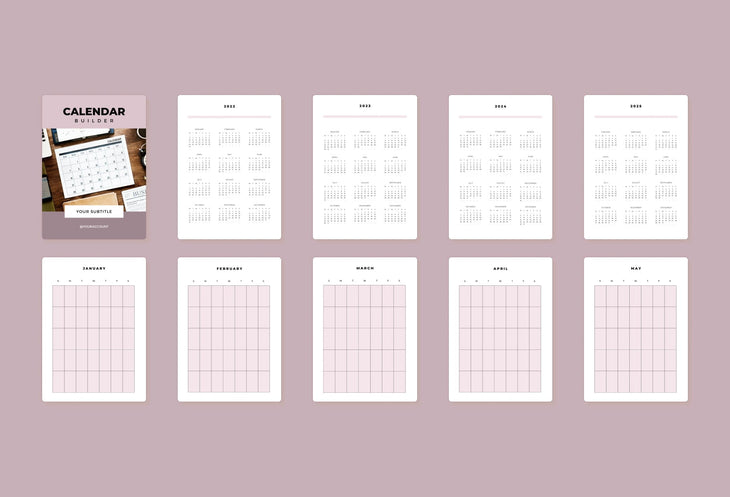 Ladystrategist Calendar Canva Planner Template instagram canva templates social media templates etsy free canva templates