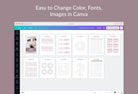 Ladystrategist Habit Trackers Canva Template instagram canva templates social media templates etsy free canva templates