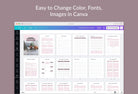 Ladystrategist Holiday Promotional Planner Canva Template instagram canva templates social media templates etsy free canva templates