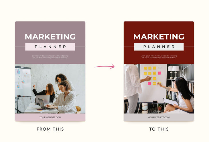 Ladystrategist Marketing Planner Canva Template instagram canva templates social media templates etsy free canva templates