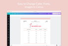 Ladystrategist Spanish Pink Invoice Canva Template Printable and Editable instagram canva templates social media templates etsy free canva templates