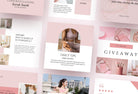 Ladystrategist Sweet Pink Facebook Group Posts Templates instagram canva templates social media templates etsy free canva templates