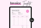 Ladystrategist Thistle Pink Invoice Canva Template Printable and Editable instagram canva templates social media templates etsy free canva templates