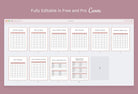 Ladystrategist 10 Page Financial Printable and Customizable Planner Canva Template instagram canva templates social media templates etsy free canva templates