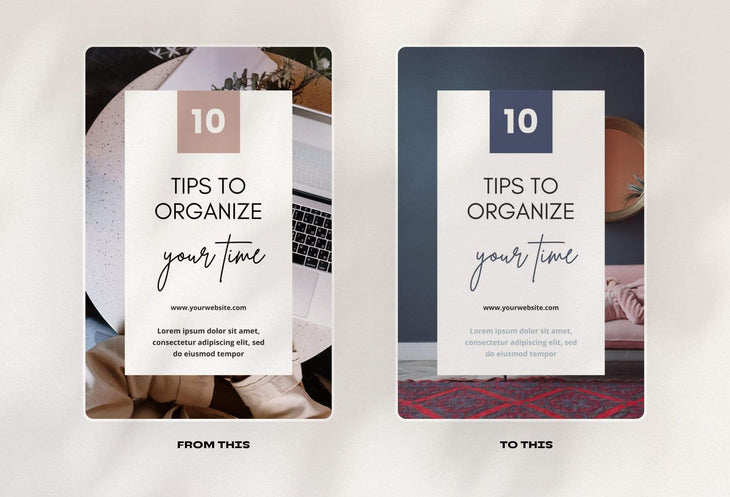 Ladystrategist 14 Modern Pinterest Templates for Bloggers and Coaches in All Industries - Editable Canva Template Pack 03 instagram canva templates social media templates etsy free canva templates