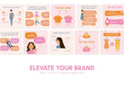 Ladystrategist 20 Fashion Lists Instagram Posts - Fully Editable Canva Templates instagram canva templates social media templates etsy free canva templates