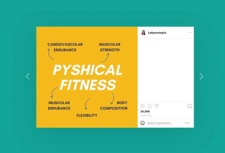 Ladystrategist 20 Fitness Infographics Instagram Posts Fully Editable Canva Templates V2 instagram canva templates social media templates etsy free canva templates