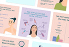 Ladystrategist 20 Skin Care Infographics Instagram Posts Fully Editable Canva Templates V3 instagram canva templates social media templates etsy free canva templates