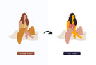 Ladystrategist 20 Unique Cute Bohemian Illustrations Fully Editable in Canva Pack 02 instagram canva templates social media templates etsy free canva templates