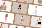 Ladystrategist 20 Unique Female Everyday Illustrations Fully Editable in Canva instagram canva templates social media templates etsy free canva templates