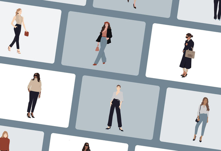 Ladystrategist 20 Unique Lady Boss Illustrations Fully Editable in Canva instagram canva templates social media templates etsy free canva templates