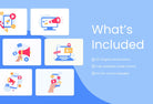 Ladystrategist 20 Unique Marketing Conceptual Illustrations Fully Editable in Canva instagram canva templates social media templates etsy free canva templates