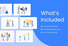 Ladystrategist 20 Unique Teamwork Illustrations Fully Editable in Canva Pack 02 instagram canva templates social media templates etsy free canva templates