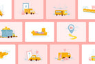 Ladystrategist 20 Unique Transportation Conceptual Illustrations Fully Editable in Canva instagram canva templates social media templates etsy free canva templates