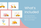 Ladystrategist 20 Unique Transportation Conceptual Illustrations Fully Editable in Canva instagram canva templates social media templates etsy free canva templates
