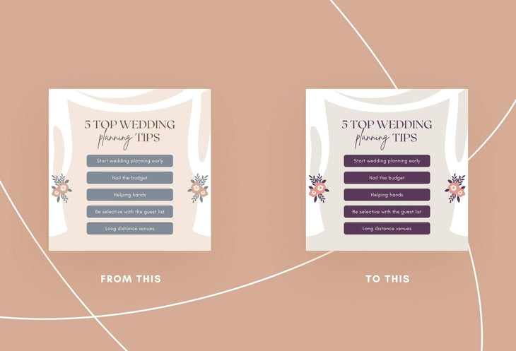Ladystrategist 20 Wedding Tips and Infographics - Instagram Engagement Posts - Fully Editable Canva Templates instagram canva templates social media templates etsy free canva templates
