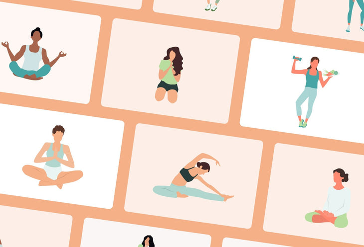 Ladystrategist 20 Wellness and Lifestyle Illustrations - Fully Editable in Canva instagram canva templates social media templates etsy free canva templates