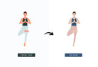 Ladystrategist 20 Wellness and Lifestyle Illustrations - Fully Editable in Canva instagram canva templates social media templates etsy free canva templates