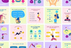 Ladystrategist 20 Wellness Lists Instagram Posts - Fully Editable Canva Templates instagram canva templates social media templates etsy free canva templates