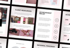 Ladystrategist 21 Page Client Goodbye Packet for Coaches - Editable Canva Template Chic Collection instagram canva templates social media templates etsy free canva templates