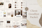 Ladystrategist 21 Page Client Goodbye Packet for Coaches - Editable Canva Template Neutral Collection instagram canva templates social media templates etsy free canva templates