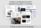 Ladystrategist 21 Page Client Goodbye Packet for Coaches - Soho Canva Template instagram canva templates social media templates etsy free canva templates