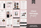 Ladystrategist 21 Page Client Welcome Packet for Coaches Editable Canva Template Chic Collection instagram canva templates social media templates etsy free canva templates