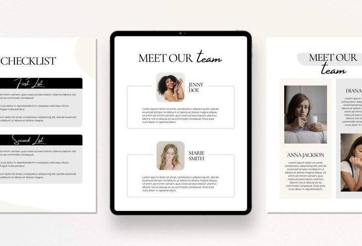 Ladystrategist 21 Page Client Welcome Packet for Coaches - Editable Canva Template - Modern instagram canva templates social media templates etsy free canva templates