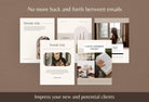 Ladystrategist 21 Page Client Welcome Packet for Coaches - Editable Canva Template Neutral Collection instagram canva templates social media templates etsy free canva templates