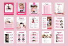 Ladystrategist 21 Page Workout Program Ebook Cotton Candy Canva Templates instagram canva templates social media templates etsy free canva templates