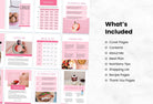 Ladystrategist 25 Page Nutrition Recipe Ebook Flamingo Editable Canva Templates instagram canva templates social media templates etsy free canva templates