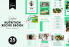 Ladystrategist 25 Page Nutrition Recipe Ebook Seafoam Editable Canva Templates instagram canva templates social media templates etsy free canva templates