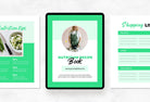 Ladystrategist 25 Page Nutrition Recipe Ebook Seafoam Editable Canva Templates instagram canva templates social media templates etsy free canva templates