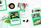 Ladystrategist 25 Page Nutrition Recipe Ebook Seafoam Editable Canva Templates instagram canva templates social media templates etsy free canva templates