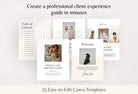 Ladystrategist 25 Page Service and Pricing Guide Editable Canva Template - Neutral Collection instagram canva templates social media templates etsy free canva templates