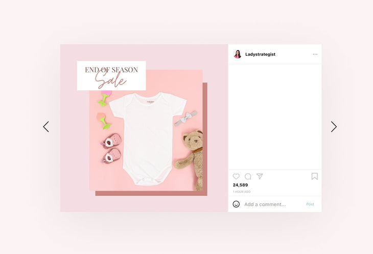 Ladystrategist 30 Baby Boutique Instagram Post Canva Templates instagram canva templates social media templates etsy free canva templates