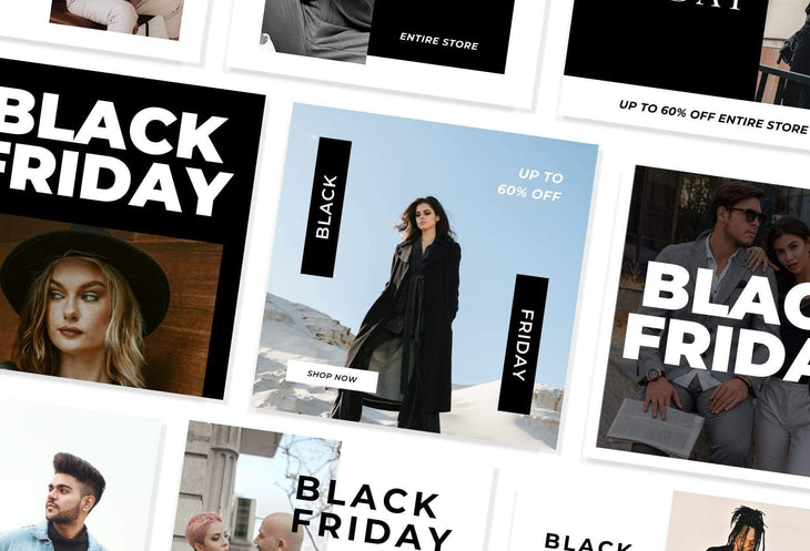 Ladystrategist 30 Black Friday Instagram Promo Posts Canva Templates V2 instagram canva templates social media templates etsy free canva templates