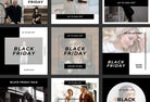 Ladystrategist 30 Black Friday Instagram Promo Posts Canva Templates V2 instagram canva templates social media templates etsy free canva templates