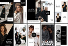 Ladystrategist 30 Black Friday Instagram Promo Stories Canva Templates V2 instagram canva templates social media templates etsy free canva templates