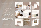 Ladystrategist 30 Candle Makers Instagram Post Canva Templates instagram canva templates social media templates etsy free canva templates