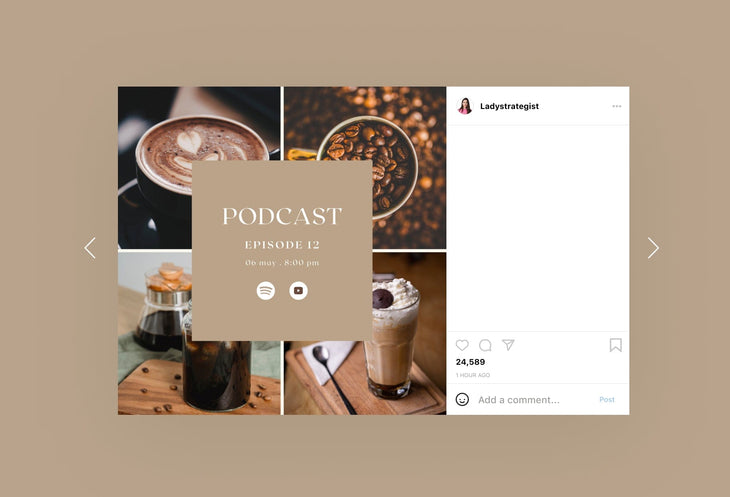 Ladystrategist 30 Coffeehouse Instagram Engagement Post Canva Templates V2 instagram canva templates social media templates etsy free canva templates