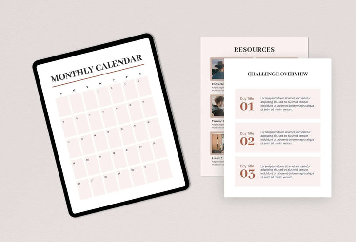 Ladystrategist 30-Day Challenge Lead Magnet Template instagram canva templates social media templates etsy free canva templates
