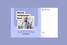 Ladystrategist 30 Entrepreneur Instagram Post Canva Templates instagram canva templates social media templates etsy free canva templates
