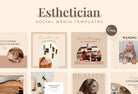 Ladystrategist 30 Esthetician Instagram Post Canva Templates instagram canva templates social media templates etsy free canva templates