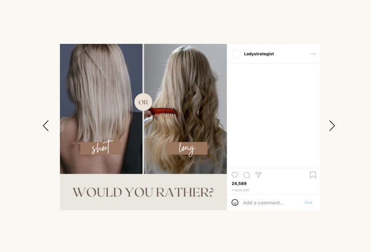 Ladystrategist 30 Hair Salon Instagram Post Canva Templates instagram canva templates social media templates etsy free canva templates